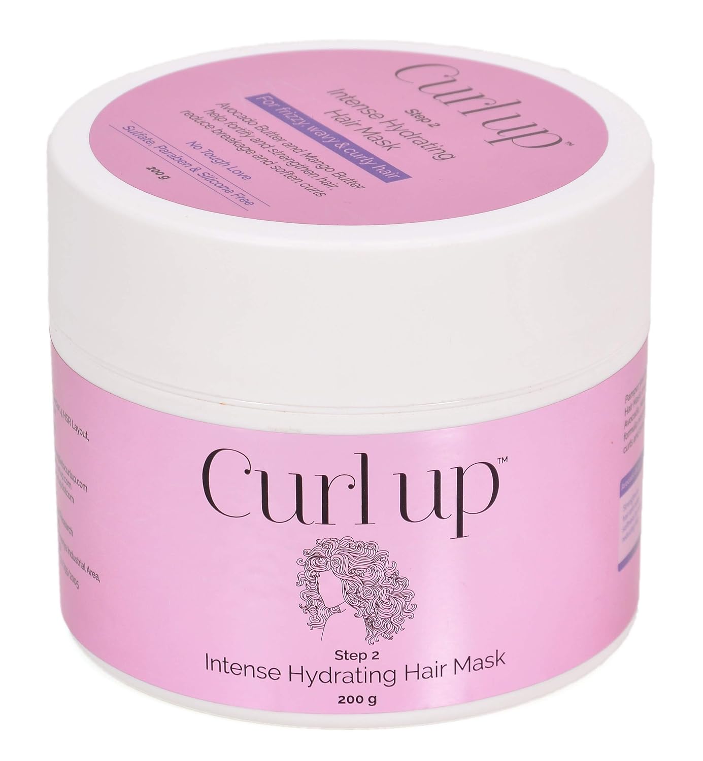 Curl Up Intense Hydrating Hair Mask Deep conditioner for Curly Hair