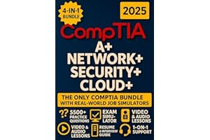 CompTIA Security+, A+, Network+ & Cloud+ Exam Prep (4-in-1): The Most Complete and Powerful Guide [VIDEO & AUDIO + LABS + FULL-LENGTH TESTS + CAREER & RESUME GUIDE + 24 WEEKLY DRILLS & EXAM SIMULATOR]
