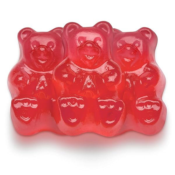 FRUIDLES STRAWBERRY GUMMI BEARS CANDY, FRUIT FLAVORS GUMMIES, ALLERGY FRIENDLY, NON-GMO, NO ARTIFICIAL SWEETENERS (2 POUNDS)
