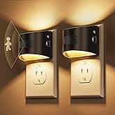 L LOHAS LED Night Light with Motion Sensor & Dusk to Dawn Sensor, Night Lights Plug into Wall with 30-100lm Adjustable Brightness, Motion Activated Night Light, 3000K Soft White, 2 Pack