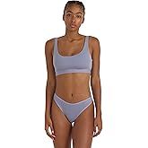 Organic Basics womens Core Ribbed Cotton Thong Underwear