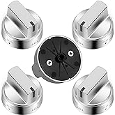 AMI PARTS Stainless Steel WB03X24818 Stove Knob Replacement for GE | Not Universal, Replace AP5989029, PS11729081 and JGB6, JGB7, JGB8, JGBS Series , One-year warranty