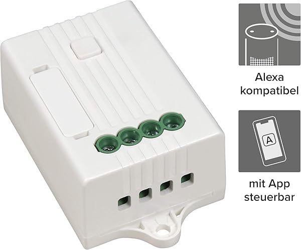 McPower Controlador inalmbrico 110 240 V hasta 160 m mx 100 W 1 A regulable WiFi Alexa