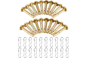 Biggun 20 Sets of Shear Pins & Cotter Pins for Snowblower - 738-04124 and 714-04040 Replacement Shear Pin Kits Compatible with MTD Craftsman Cub Cadet Troy Bilt Snowblowers