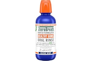 THERA BREATH TheraBreath Healthy Gums Oral Rinse Clean Mint Flavor 16 fl oz 473 ml