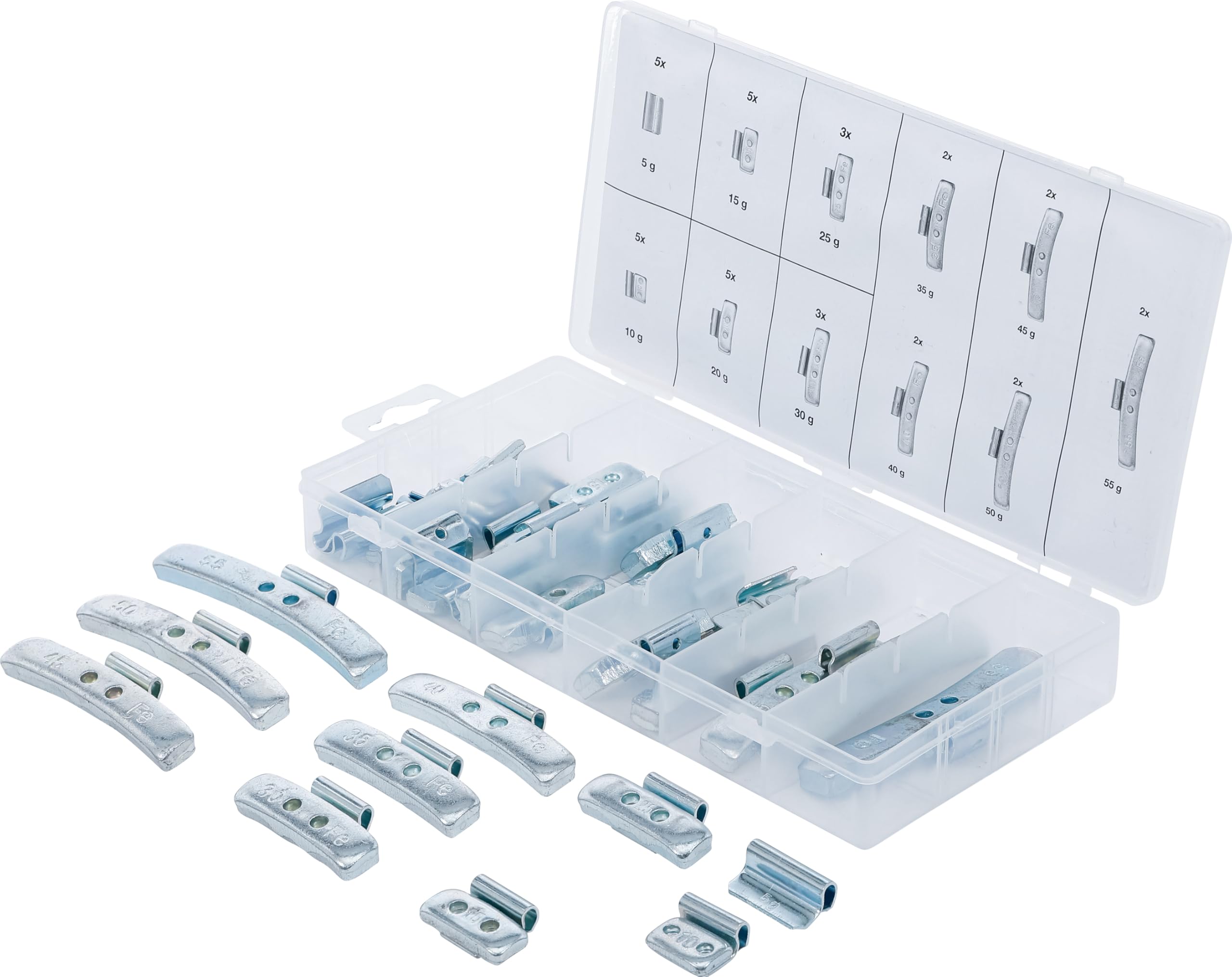 BGS 9449 | Wheel Balancing Weight Assortment | 36 pcs.
