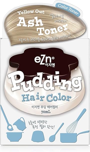 Amazon Ezn プリンヘアカラー イエローアウトアッシュトナー Yellow Out Ash Toner 脱色の黄色味がかりを抑える 脱色必須アイテム Ezn おしゃれ染め 通販