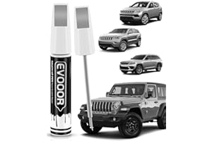 EVOOOR PSC/JSC Billet Silver Metallic Touch Up Paint Compatible with JeepExact Match 2 in 1 Touch up Paint for Chips and Nicks Repair