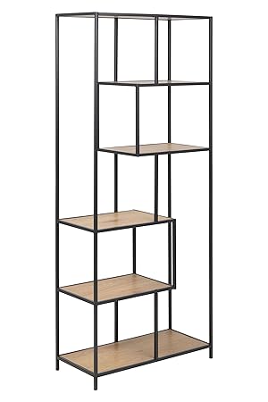 AC Design Furniture Regal Jörn, B: 77 x T:35 x H: 185 cm, MDF, Braun