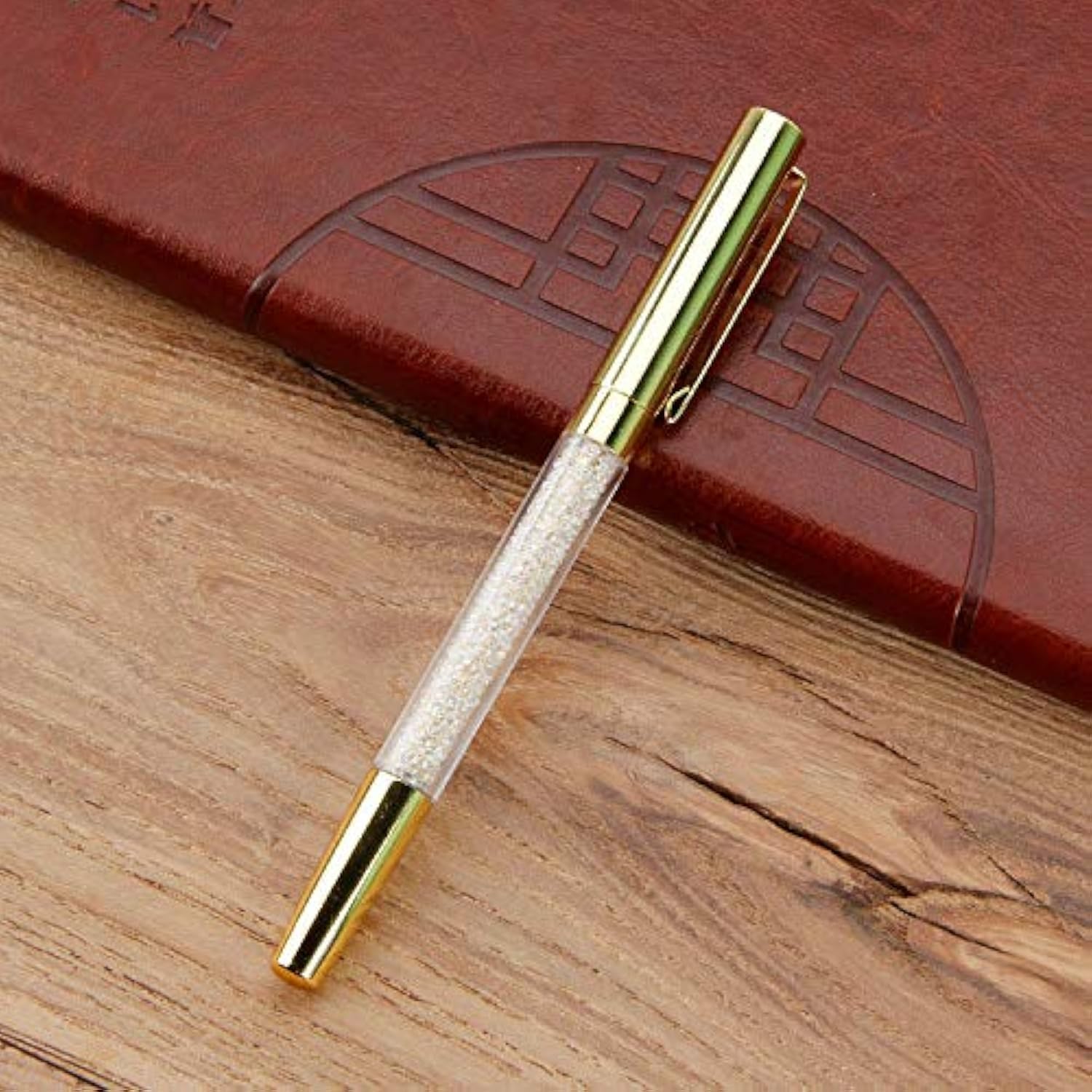 Quality ballpoint pen with crystals, bling crystal diamond slim pen metal crystal ballpoint pen, black ink