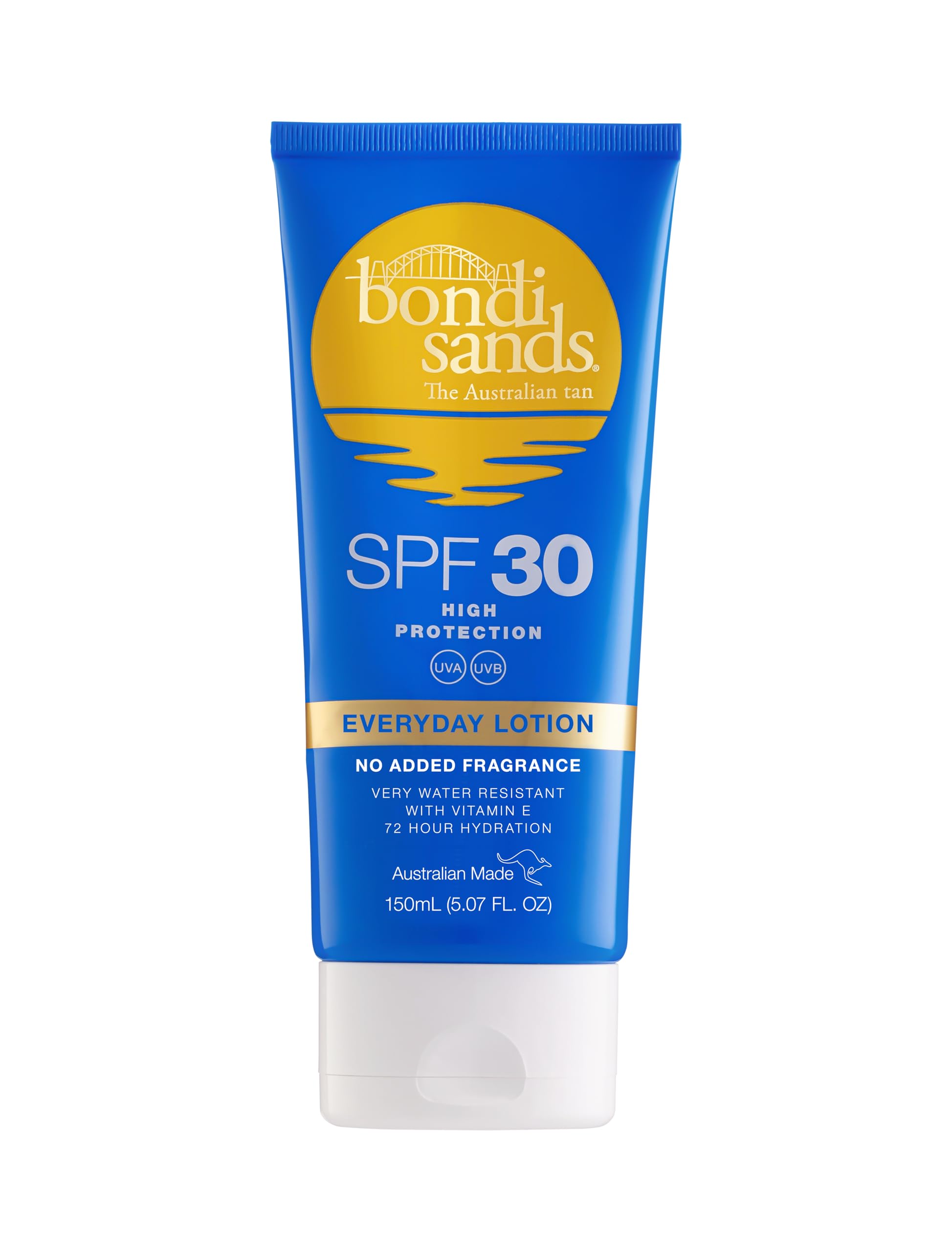 Bondi Sands Fragrance Free Sunscreen Lotion SPF 30 | Non-Greasy Broad-Spectrum Formula Moisturises, Soothes, and Protects Skin, Water Resistant Up To 4 Hours + Cruelty Free | 150 mL/5.07 Oz