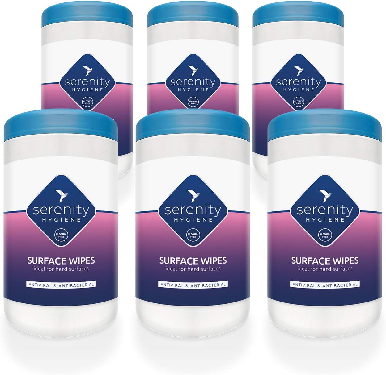 Antibacterial Surface Cleaning Wipes, Alcohol Free Sanitising for all Hard Surfaces, Made in UK