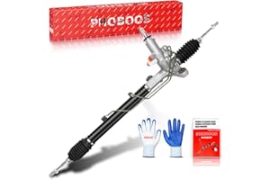 PHOBOOS Hydraulic Power Steering Rack and Pinion Assembly Compatible with Honda Civic 2006-2010, L4 1.8L. New Unit, Leak-proof, Direct Bolt-On Fit, Ref. 26-2718