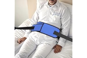 Medical Bed Restraint Strap for Elderly, Anti-Fall Waist Restraints Belt for Dementia Patient Senior, Adjustable Wheelchair H