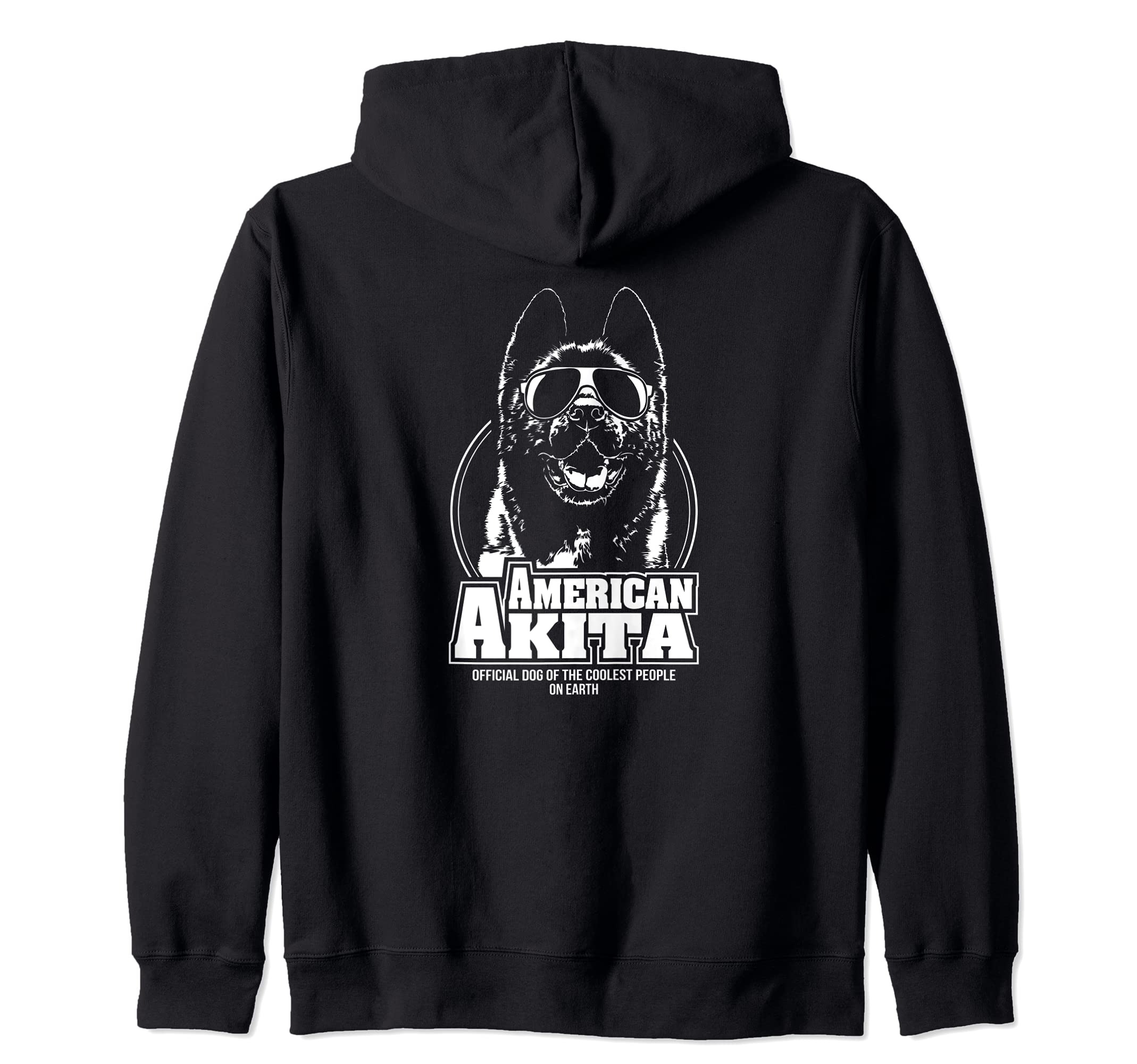 Funny Proud American Akita coolest people dog saying dog Zip Hoodie