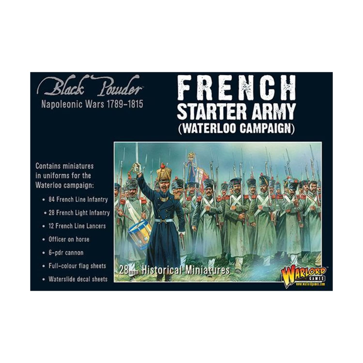 Warlord Games, Napoleonic French Starter Army (Waterloo Campaign), Black Powder Wargaming Miniatures