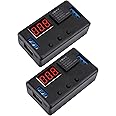 DROK 12 Volt Timer Relay 2pcs, 0.1s to 999min 50mA 4-Mode On-Off Automotive Digital Delay Relay, Electric Delay Timer Switch, Cycle Time Delay Module with LED Display
