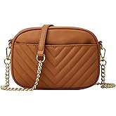 Rexmore Phone Crossbody Bag with Chain Strap, Lightweight Vegan Leather Shoulder Purse for women