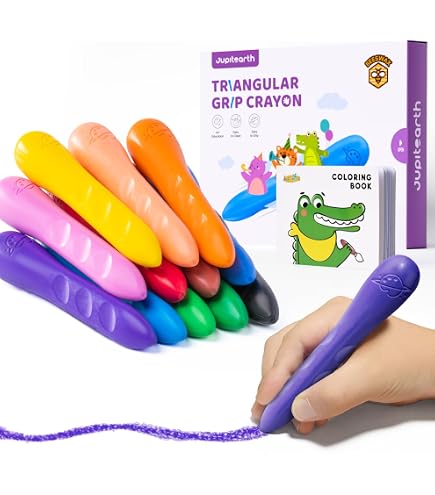 Crayons Twistables JUPITEARTH – Lot De 12, Sans Tailler, Pratiques Et Colorés