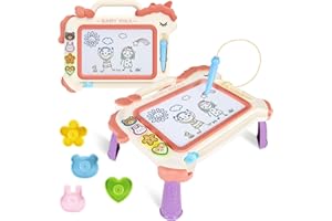 OriJoy Toddler Toys for Ages 2-4, Magnetic Drawing Doodle Board for Kids, Early Learning and Educational Toys for 1 2 3 4 5 6 Year Old Baby Kids Birthday Gift for Toddler Girl