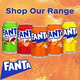 Fanta Orange Can 330 ml Pack of 24 | Refreshing Carbonated Soft Drink view 4