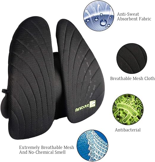 Amazon Com Minicute Lumbar Support Pillows Mesh Backrest