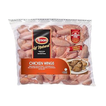 Tyson Uncooked Chicken Wings 10 Lbs Amazoncom Grocery