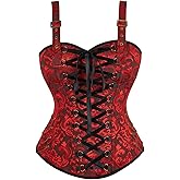 Zhitunemi Renaissance Corset Top for Women: Victorian Plus Size Strap Corset Top - Steampunk Costume for Cosplay Enthusiasts
