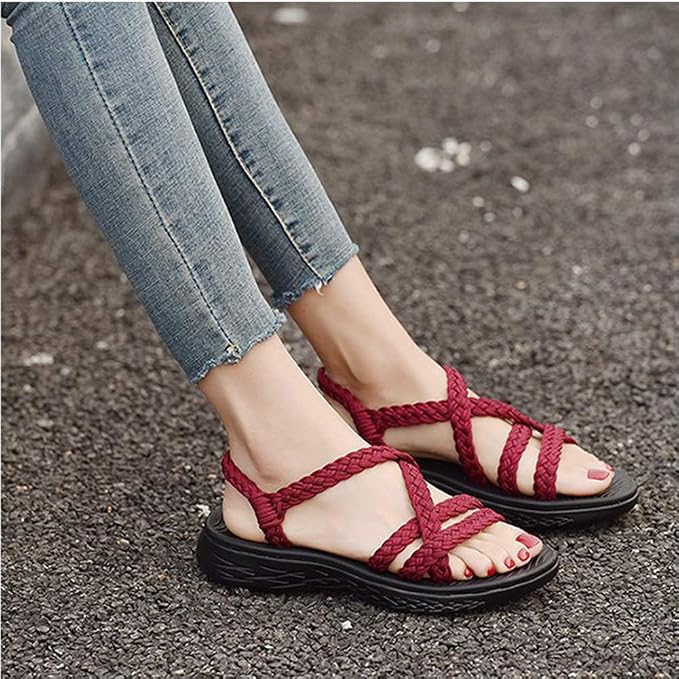 amazon uk ladies flat sandals