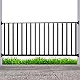 CR Fence & Rail Metal Railing for Deck, Metal Guard Rail Kit with Balusters for Deck Railing 32 inch, Wrought Iron Kit and Porch Ideal for Residential and Commercial Use, 6ft Wide