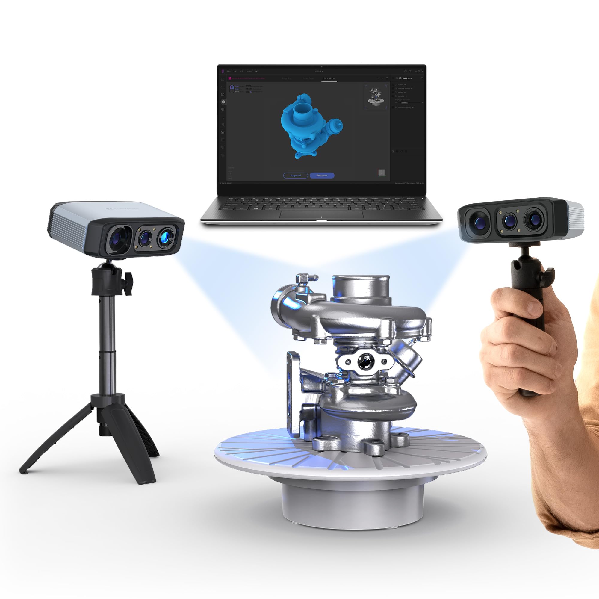 Photo 1 of 3DMakerpro 3D Scanner for 3D Printing, Handheld 3D Model Scanners with 0.05mm High Detailed Precision, Intelligent Pre and Post Data Processing, Compatible with Windows/MacOS, Moose (Advanced)