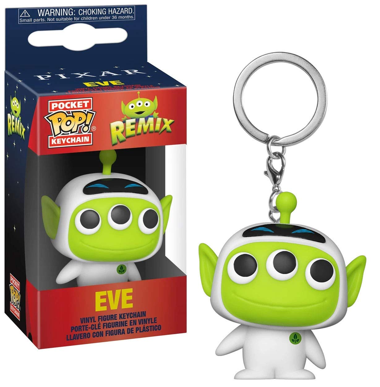 Funko POP! Keychain: Pixar - Alien As Eve Anniversary - Disney Novelty Keyring - Collectable Mini Figure - Stocking Filler - Gift Idea - Official Merchandise - Backpack Decor