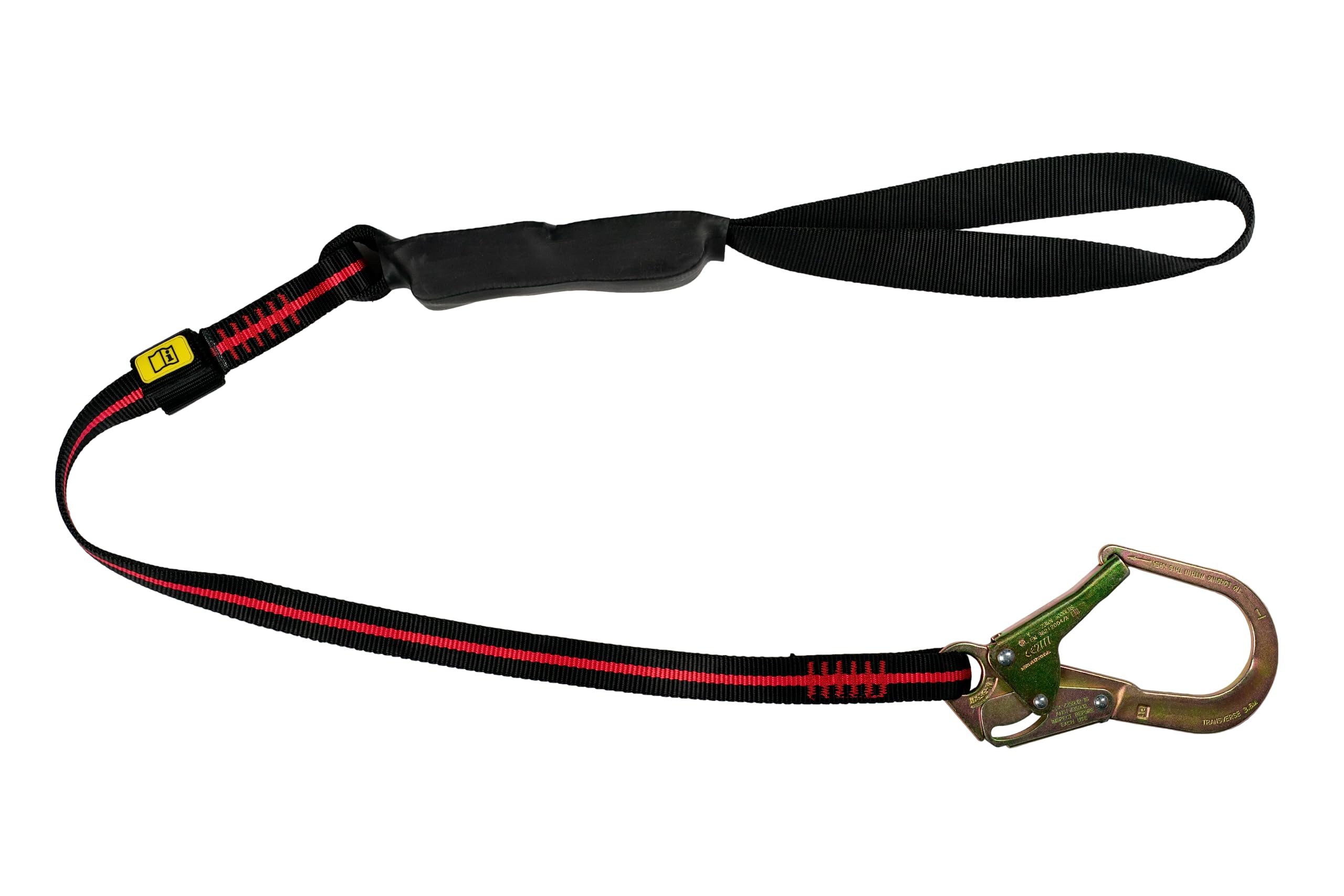Miller H500 Arc Flash Single Leg Lanyard FPLARCM-SEU, Length 1.8m, Protected Label Pouch, Energy Absorber, Suitable for Rail/Utilities/Construction