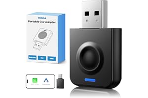 LAMTTO 2-in-1 Wireless CarPlay and Android Auto Adapter, Convert Wired to Wireless CarPlay Mini Adapter for OEM Wired Cars, U