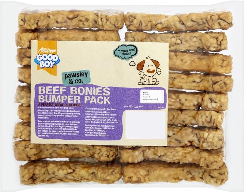 Good Boy Munchy Beef Bonies Bumper Pack Dog Chews 18 Pack
