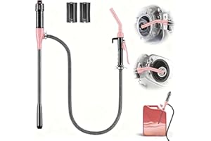 Kiweoci Electric Fuel Transfer Pump, 3GPM Portable Fluid Transfer Siphon Pump with Oil Pipeline, Battery Gas Pumps with Adjus