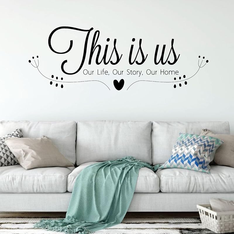 Amazon Com Family Wall Decal This Is Us Our Life Our Story Our Home Vinyl Art For Living Room Bedroom Or Home Decor Handmade
