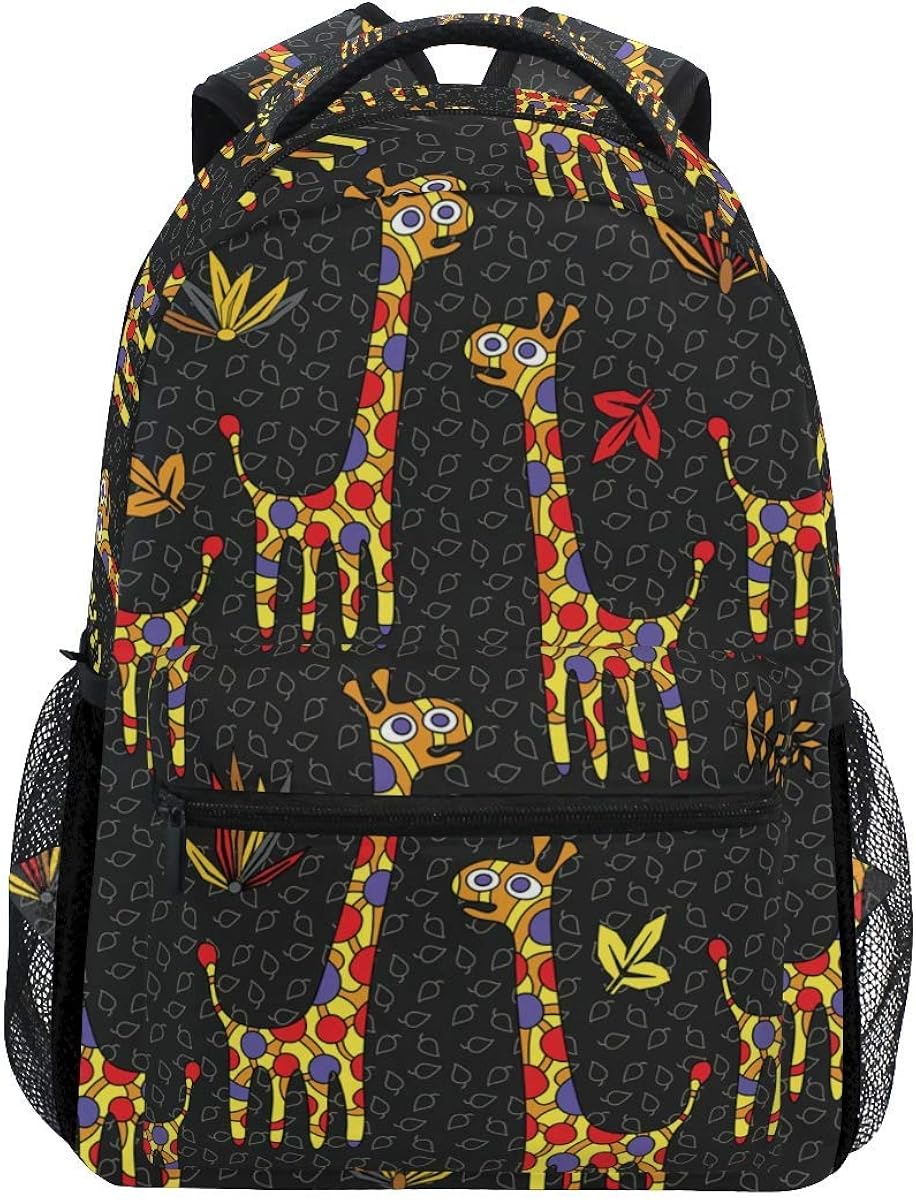 3D Novelty Giraffes Backpacks Travel Laptop Daypack School Bags for