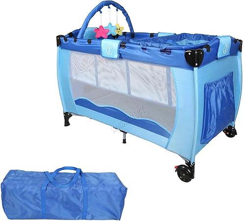 baby cot and playpen