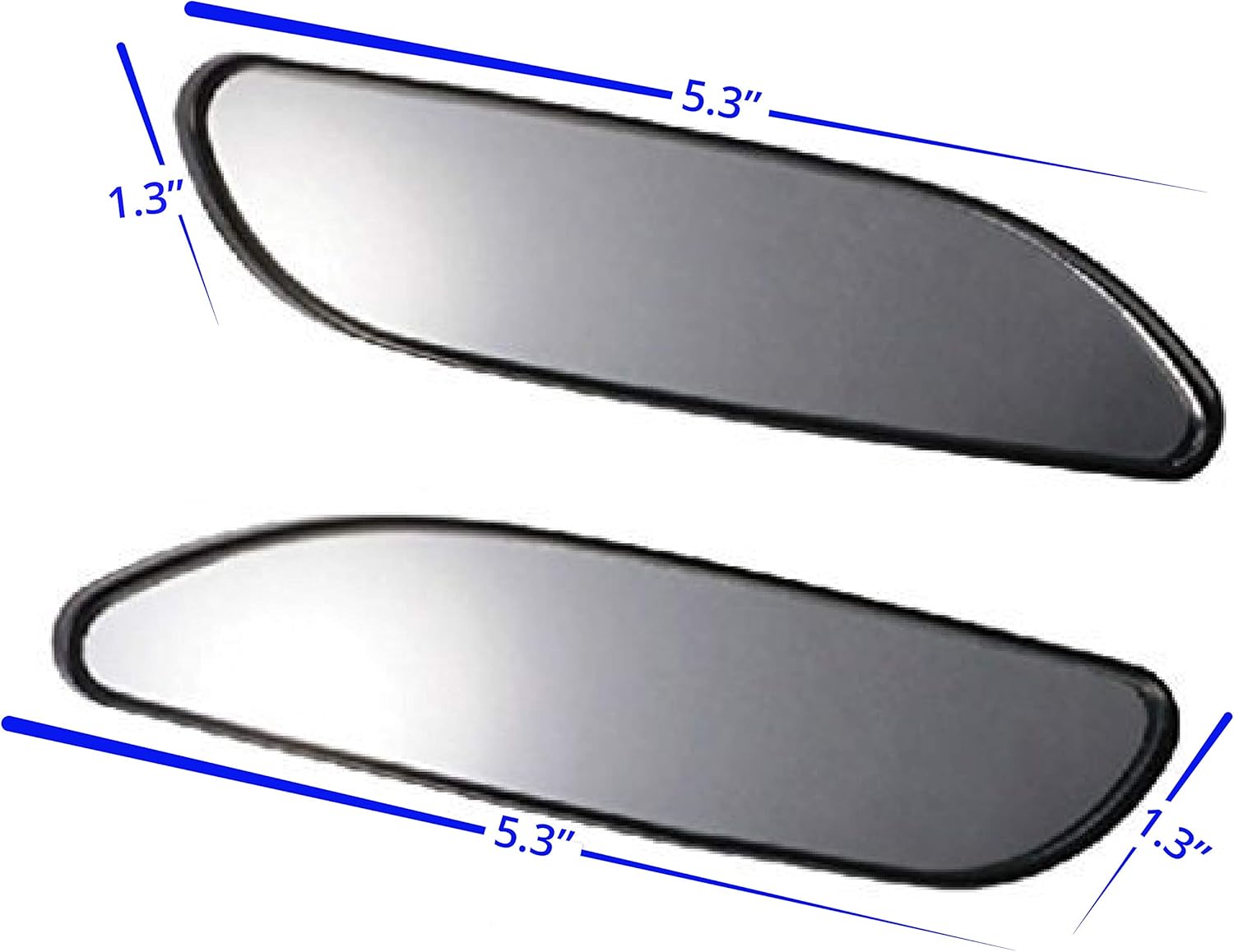 Blind Spot Mirrors. long design Car Mirror for blind side by Utopicar for traffic safety. Door mirrors for great rear view! (2 pack): Automotive