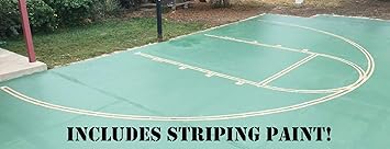 easy court premium basketball court marking stencil kit