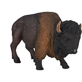 MOJO American Buffalo Bison Realistic International Wildlife Hand Painted Toy Figurine
