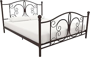 DHP Bombay Metal Bed, Queen, Bronze