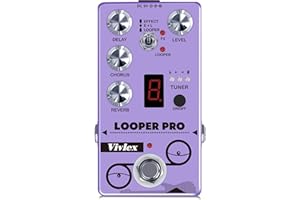 Vivlex Looper Guitar Pedal Mini Loop Recording Looping for Electric Guitar & Bass RE-05