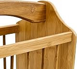 Relaxdays Bamboo Magazine Rack with Handle 33 x 42 x 21 cm Natural Brown view 6
