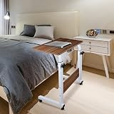 Youyijia Height Adjustable Mobile Table 40x60 cm Dark Wood Laptop Desk view 6