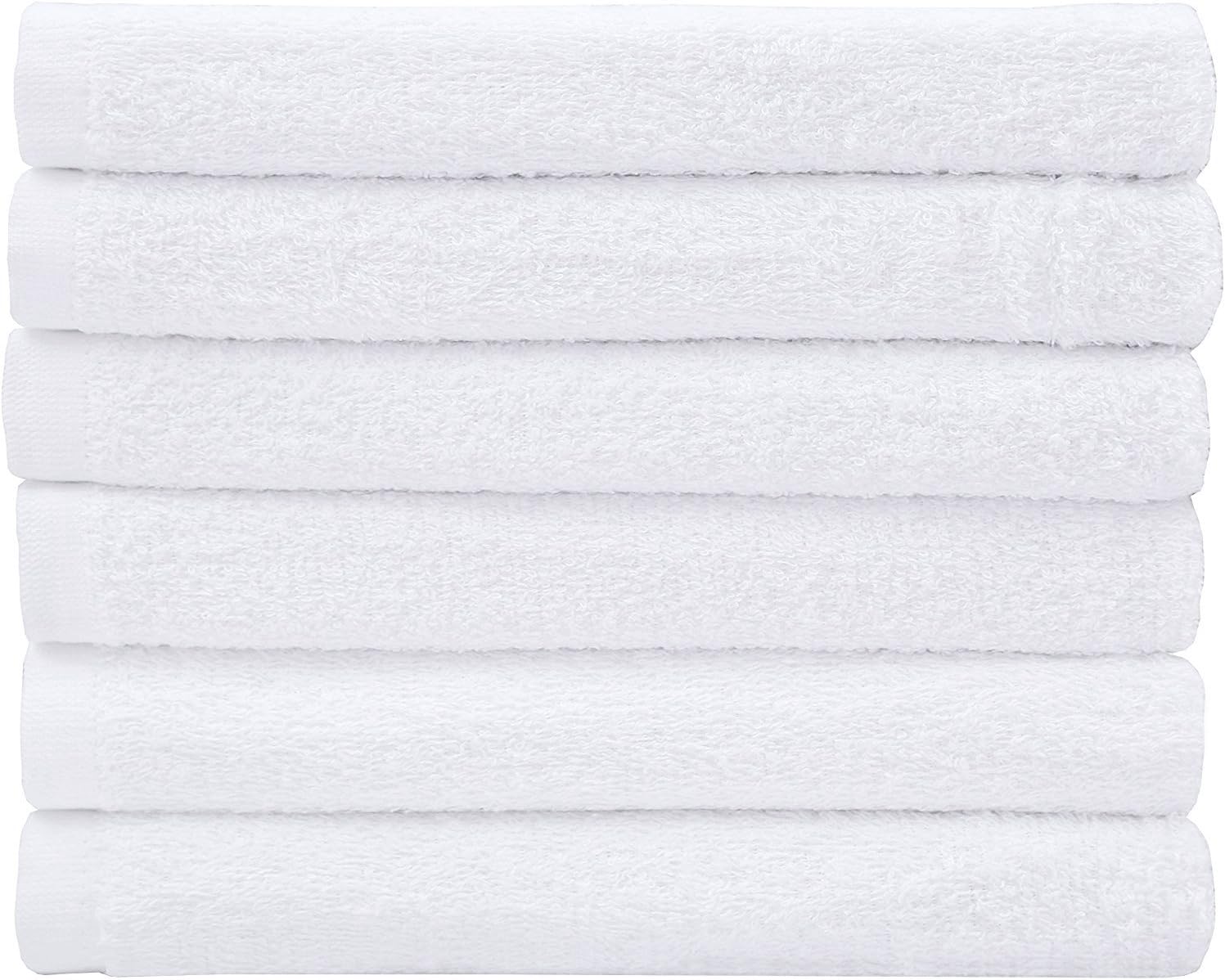 Utopia Towels Cotton White Washcloths Set - Pack of 24 - 100% Ring Spun Cotton, Premium Quality Flannel Face Cloths, Highly Absorbent and Soft Feel Fingertip Towels: Home & Kitchen
