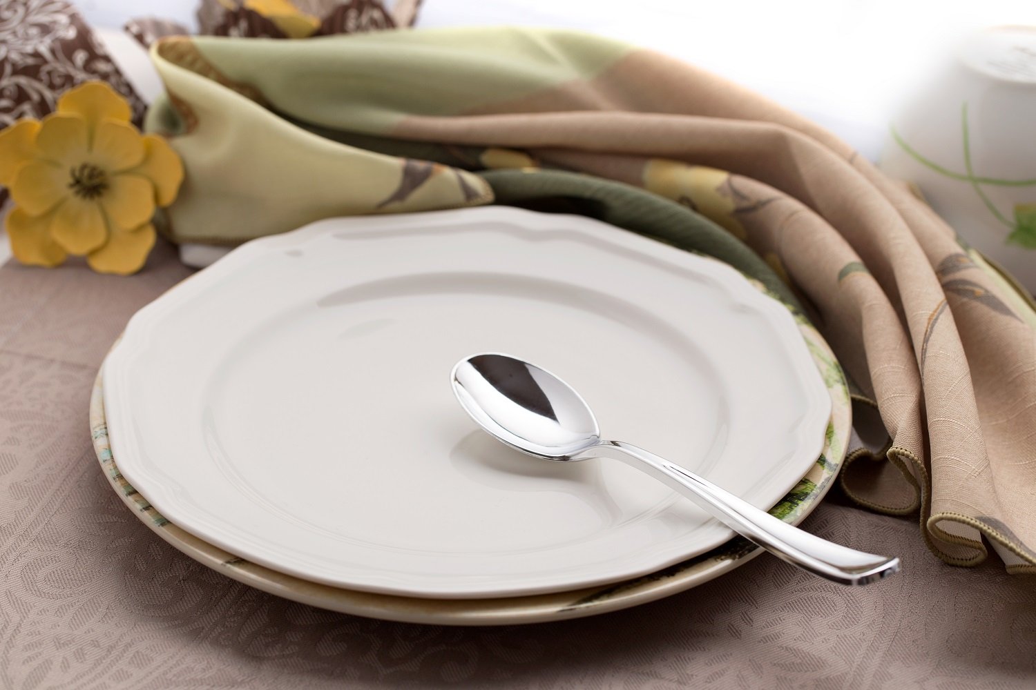 Download 150 - Disposable Silver Spoons Looks Like Silver Plastic Silverware - Solid, Durable, Heavy Duty ...