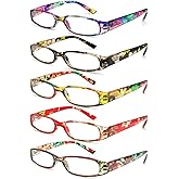 Kerecsen Reading Glasses 5 Pairs Ladies Fashion Spring Hinge Readers for Women