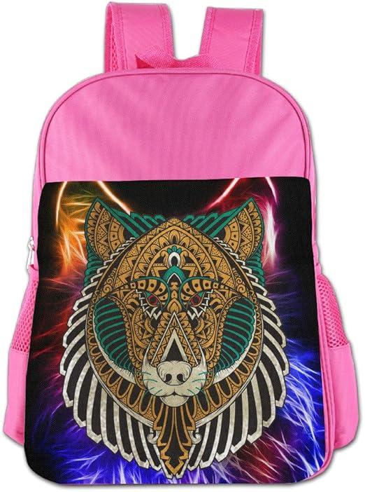 Wolf Colors Kids School Backpack Bag Pink Kids' Backpacks
